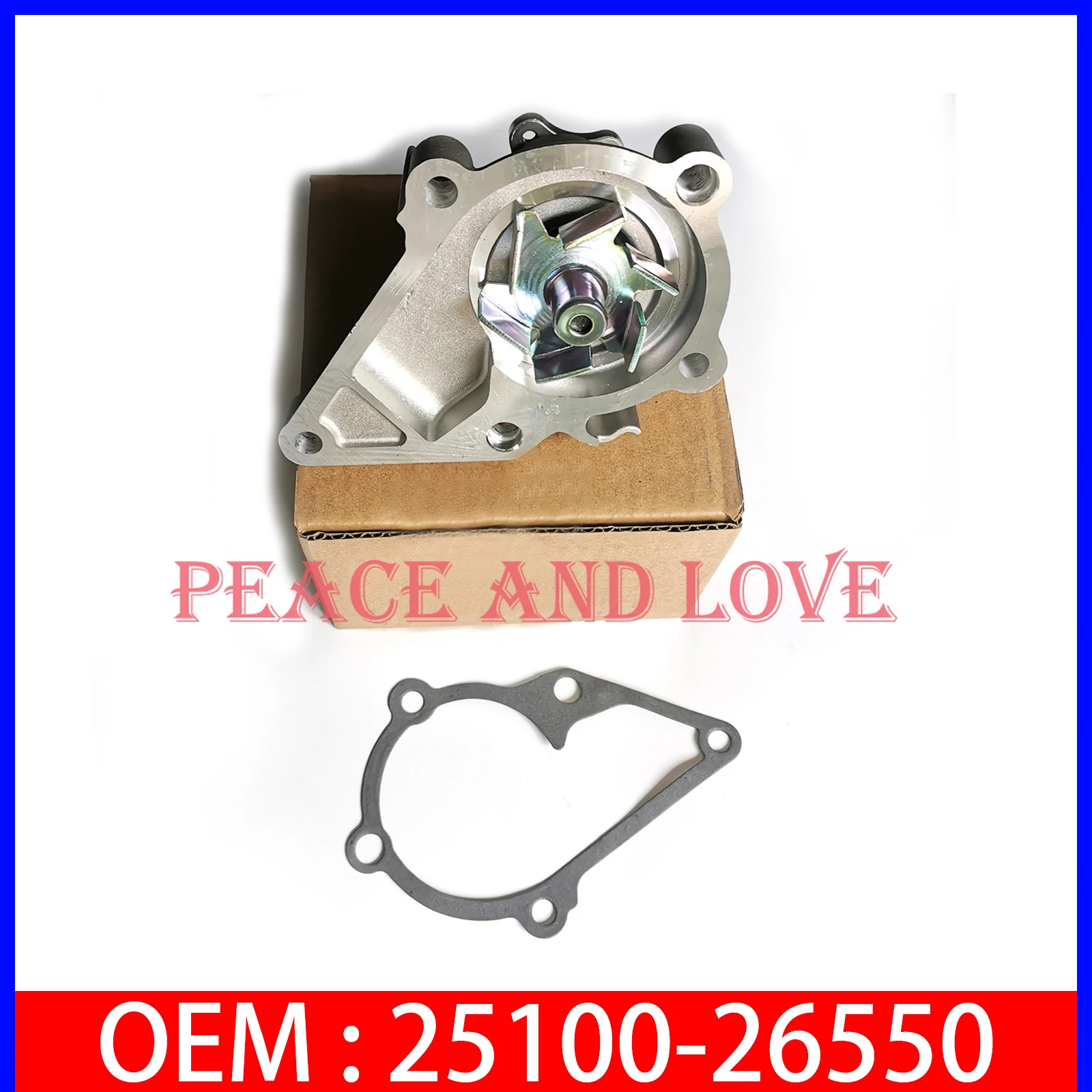 

New Water Pump 25100-26550 for 2001-2011 Hyundai Accent Kia Rio Rio5 1.6L 2510026550