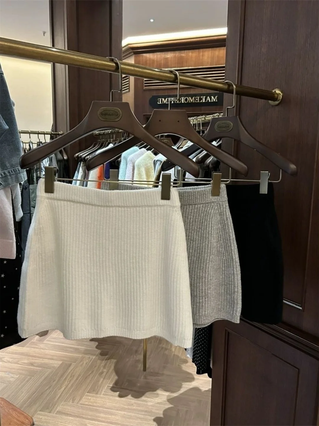 

plus Size Knitted ort Skirt High Waist Casual Sle Women's Base Layer f Body Skirt Faionable Autumn Winter Ensemble