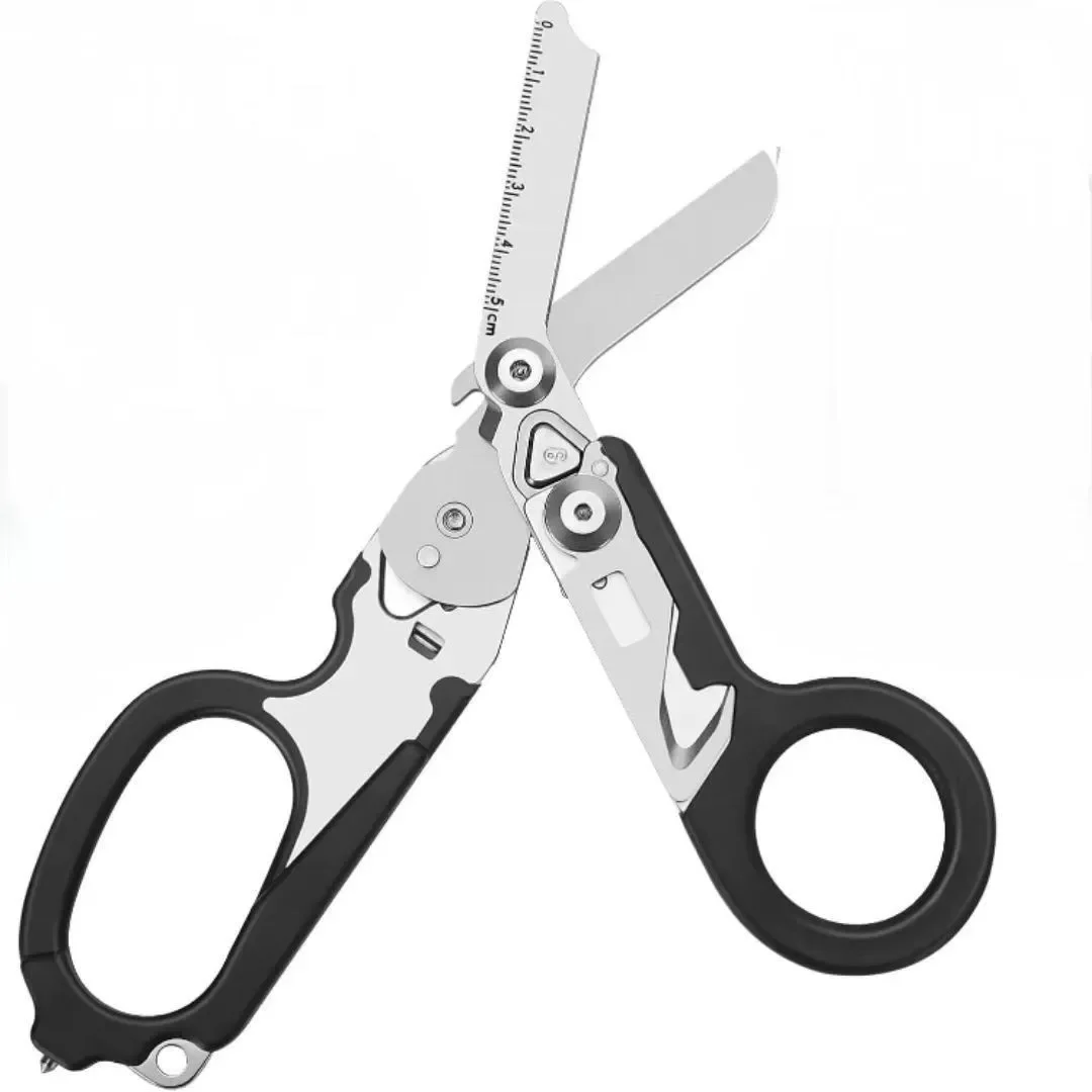 Multifunctional Emergency Rescue Shears With Strap Cutter Glass Breaker Outdoor Survival Emergency Response Tool