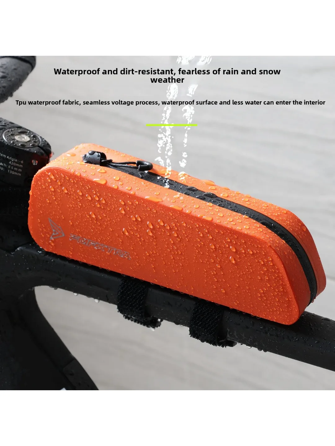 AliExpress HUIJING Road bike bag upper tube outdoor cycling storag emountain  waterproof 1.5L front beam Waterproof Reflective Bicycle Handlebar
