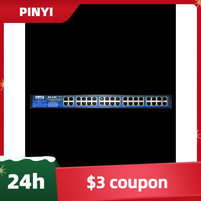 

16-портовый RS232 RS485 RS422 в Ethernet Modbus Шлюз теленет в TCP IP промышленный модуль последовательный преобразователь ZLAN5G12