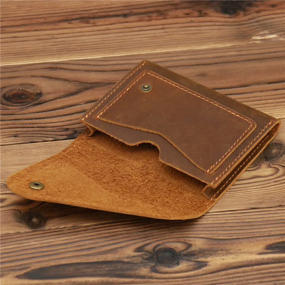 Vintege Genuine Leather Men's Cash Wallet Compact Handmade Ultra Thin Leather Wallet Premium Credit Card Holder For Professional