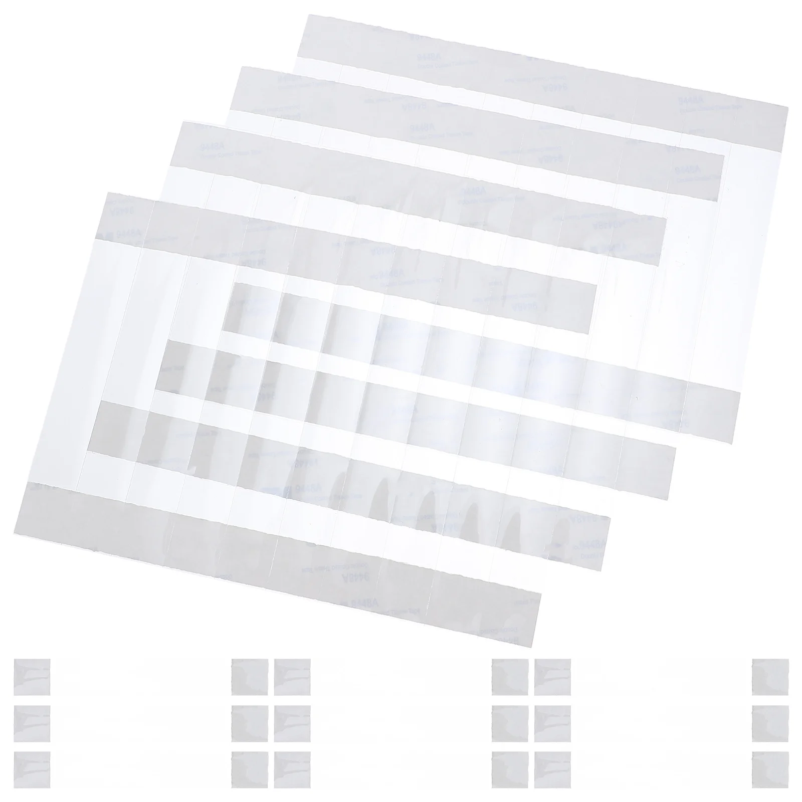 

300pcs Transparent Price Label Holder Adhesive Backing Sticky Hanging Strip Portable Plastic Tabs For Retail Display Signs Price