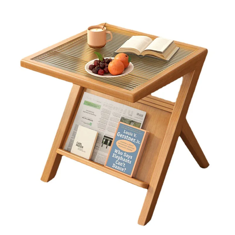 

Sofa side cabinet small coffee table small table bedside table Changhong glass small apartment square