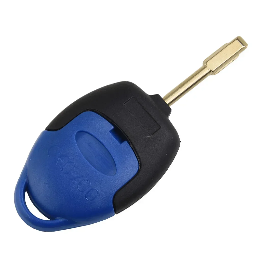 1pc Car Key Fob Case Cover BLUE 3 BUTTONs Remote Key House Interior Accessory For FORD FOR TRANSIT CONNECT MK7 2006-2014