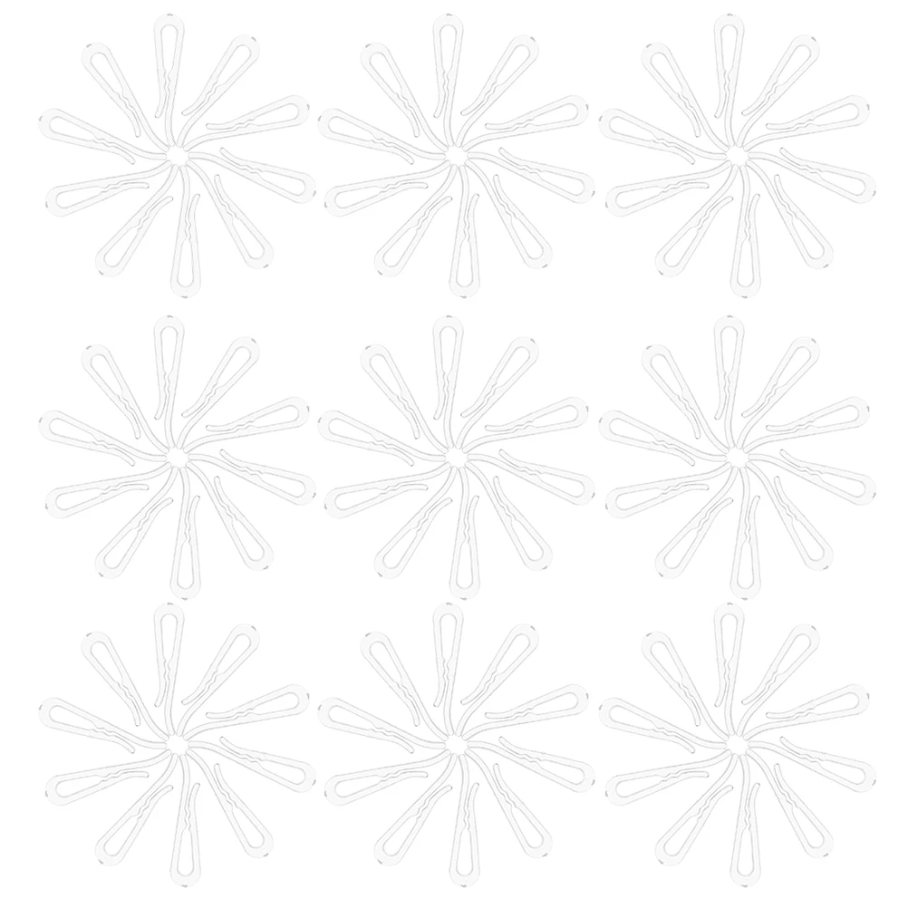 

200pcs Clear Plastic Shirt Clips U Shape Non-Slip Transparent Clothes Hanging Clips Laundry Sock Dress Garment Fixing Pins
