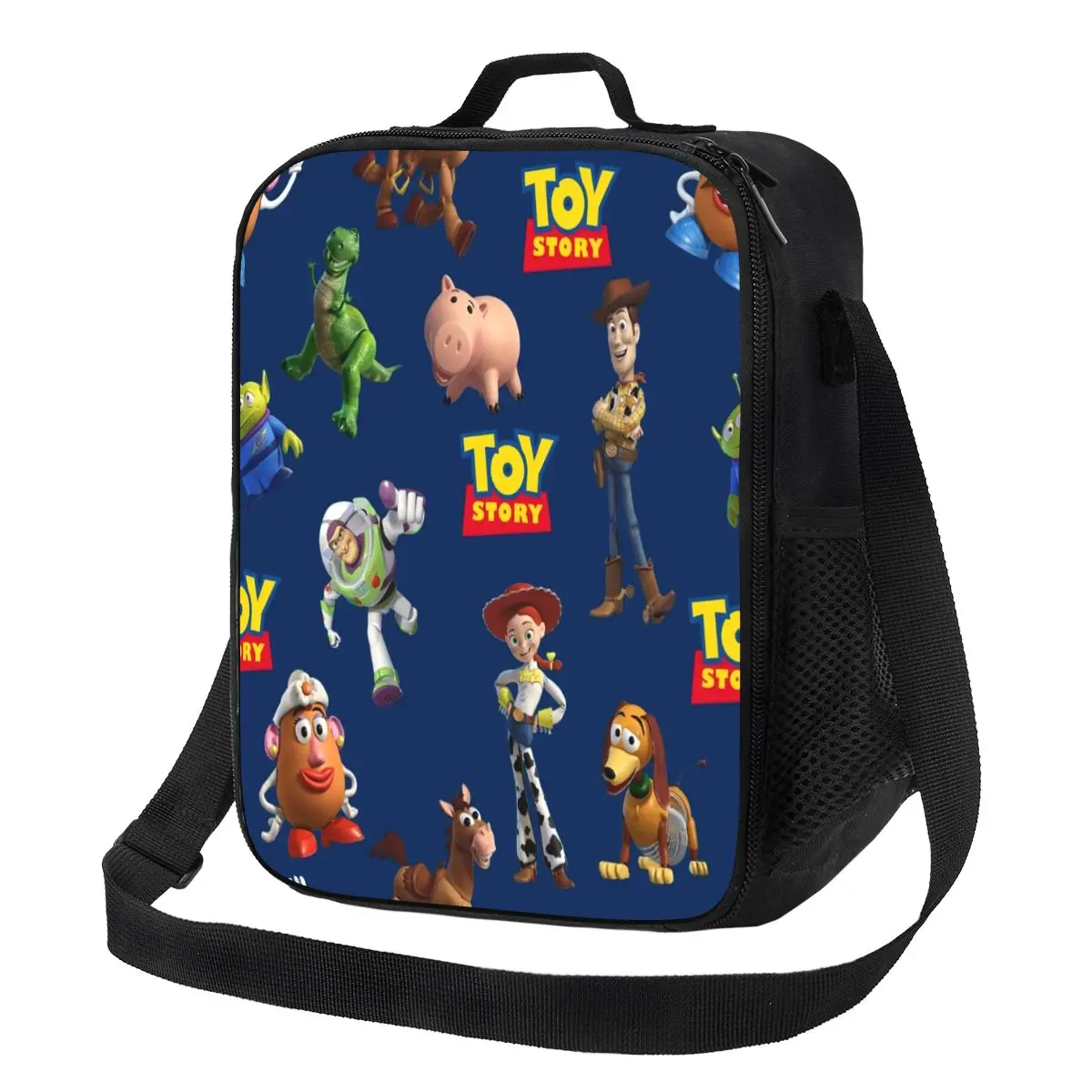 Custom Toy Story Cartoon Insulated Lunch Bag for Work School Leakproof Cooler Thermal Lunch Box Women Children