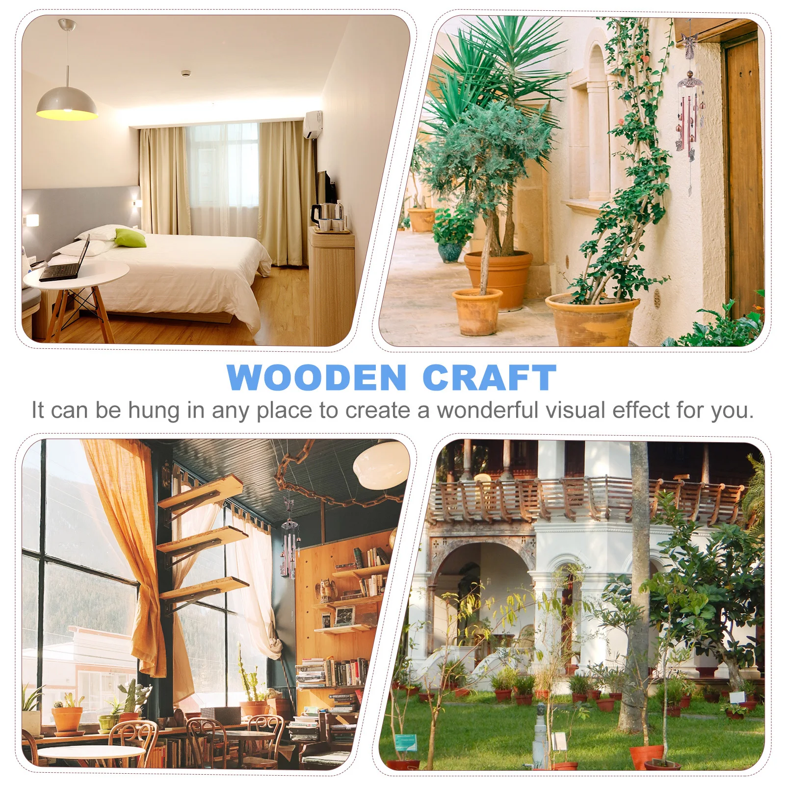 

1Pcs Wooden Fish Wall Pendant Decorative Hanging Decor Home Wall Ornament Nursery Living Room Bedroom Mediterranean Style Craft