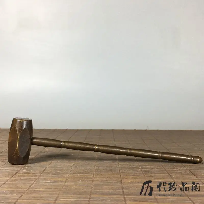 Bronze solid hammer ornament, bronze ware, one-shot finality, lucky and treasure home furnishing
