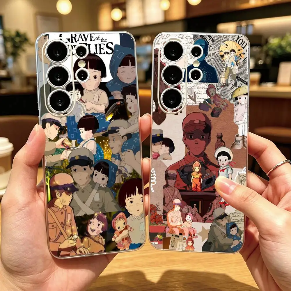 Grave of the Fireflies  Phone Case Transparent Silicone Soft For Samsung S25,S24,S21,S22,S23,S30,Ultra,S20,Plus,Fe Gift