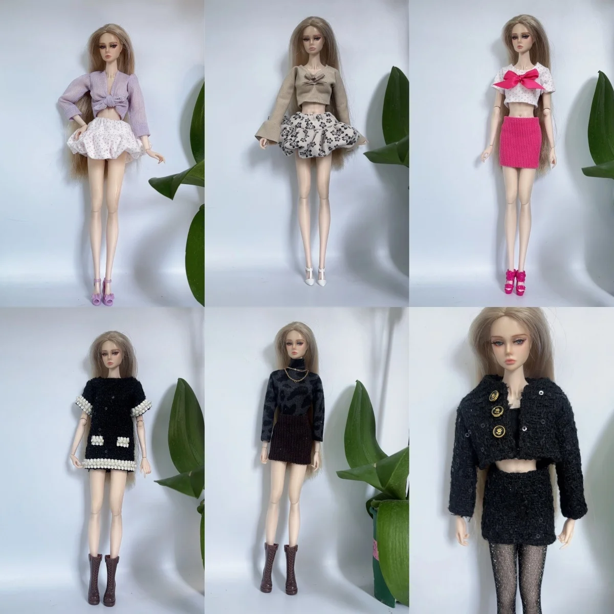 

30 см аксессуары для кукольной одежды, модный комплект маленького ароматного платья, милое и нежное платье для куклы супермоделей 1/6, повседневное платье