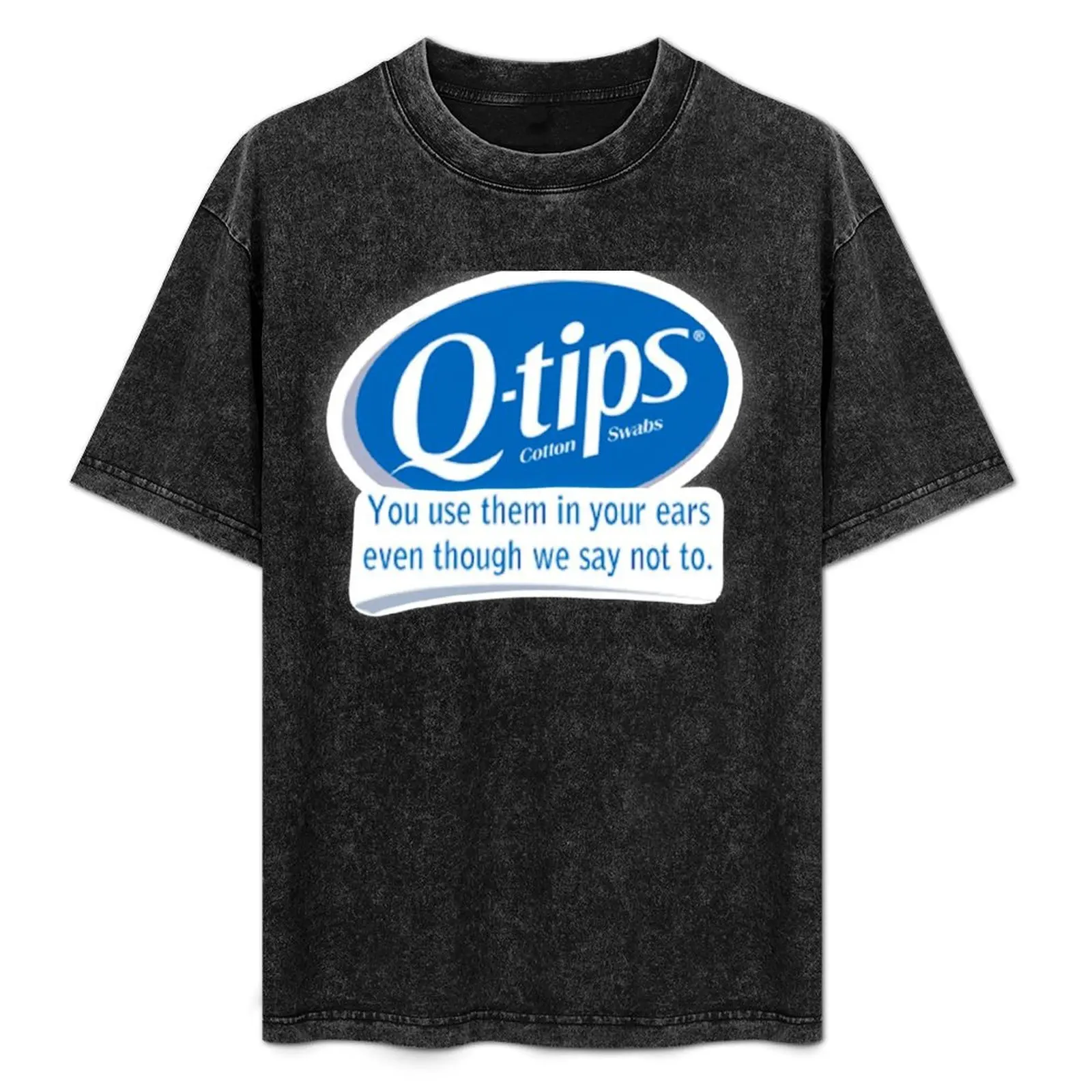

Q-tips T-Shirt Basic Solid Color Short Sleeve Cotton Top