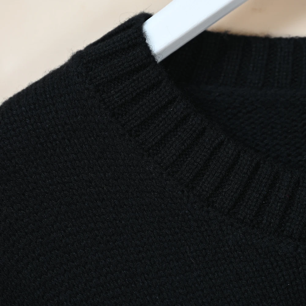 Pull long tricoté décontracté Sve rond Ne pour femme printemps nouveau Sle polyvalent confortable tricots avec dessin animé...