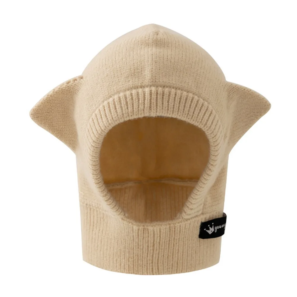 

New Children Baby Scarf Hat Korean Warm One-piece Knitted Cap Boys Girls Cute Ear Protection Caps