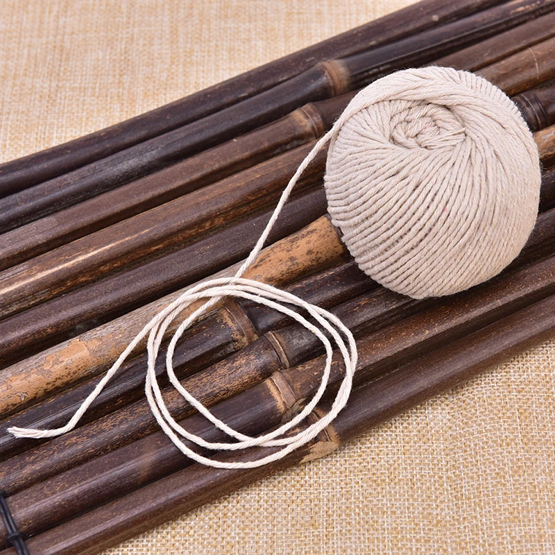 75M Cooking Tools Butcher's Cotton Twine Meat Barbecue Strings Meat Sausage Tie Rope