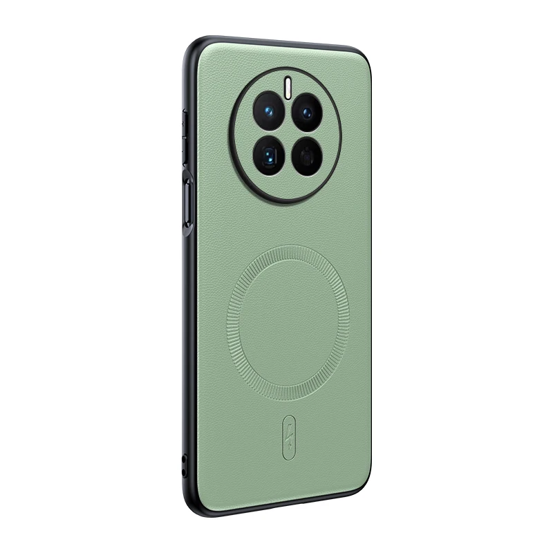 Für Huawei Mate 50: Magnetische Schutzhülle aus Leder, hochwertige Anti-Fingerabdruck- und rutschfeste PC+TPU-Hülle. – Detail 3