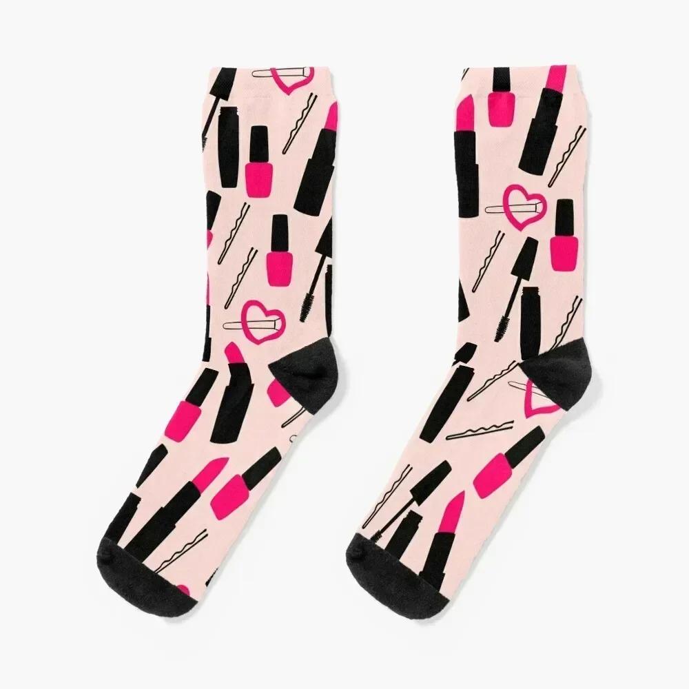 

Cute Makeup Socks cartoon snow luxury anti slip football Socks Woman Men's