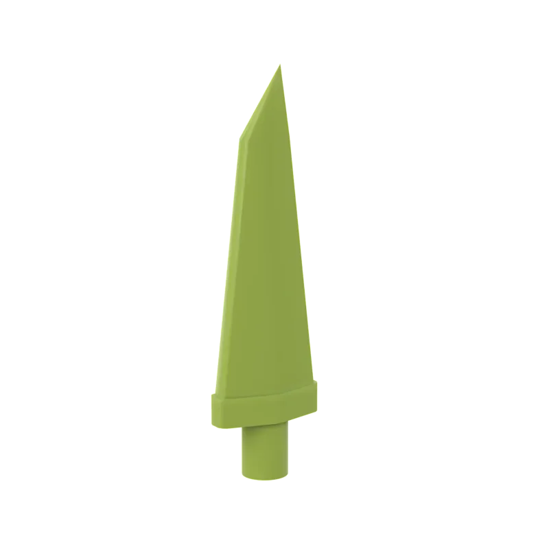 20 peças moc 64727 arma espada 3.5l diy blocos de construção flexíveis com extremidade da barra empilhamento tijolos brinquedos educativos para crianças