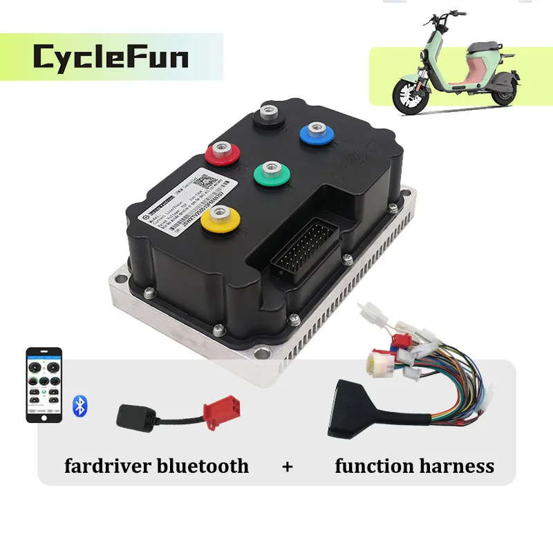 Programmable Fardriver ND72360 DC 190A 3000W BLDC Sine Wave Controller With Bluetooth For QS Motor Electric Scooter Motorcycles