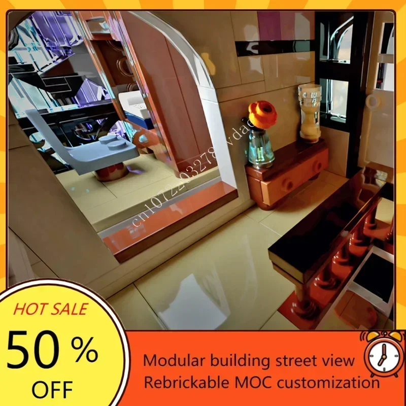 2129PCS Amethyst Potion Shop Custom Puzzle MOC Creative Street View Model DIY Educational Toy Gift for Puzzle Enthusiasts