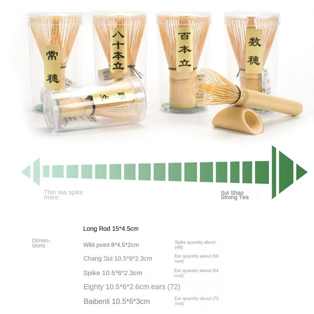 Useful Bamboo Matcha Whisk Reusable Japanese Tea Set Chasen Tea Tool Tea Brush Kitchen Accessories