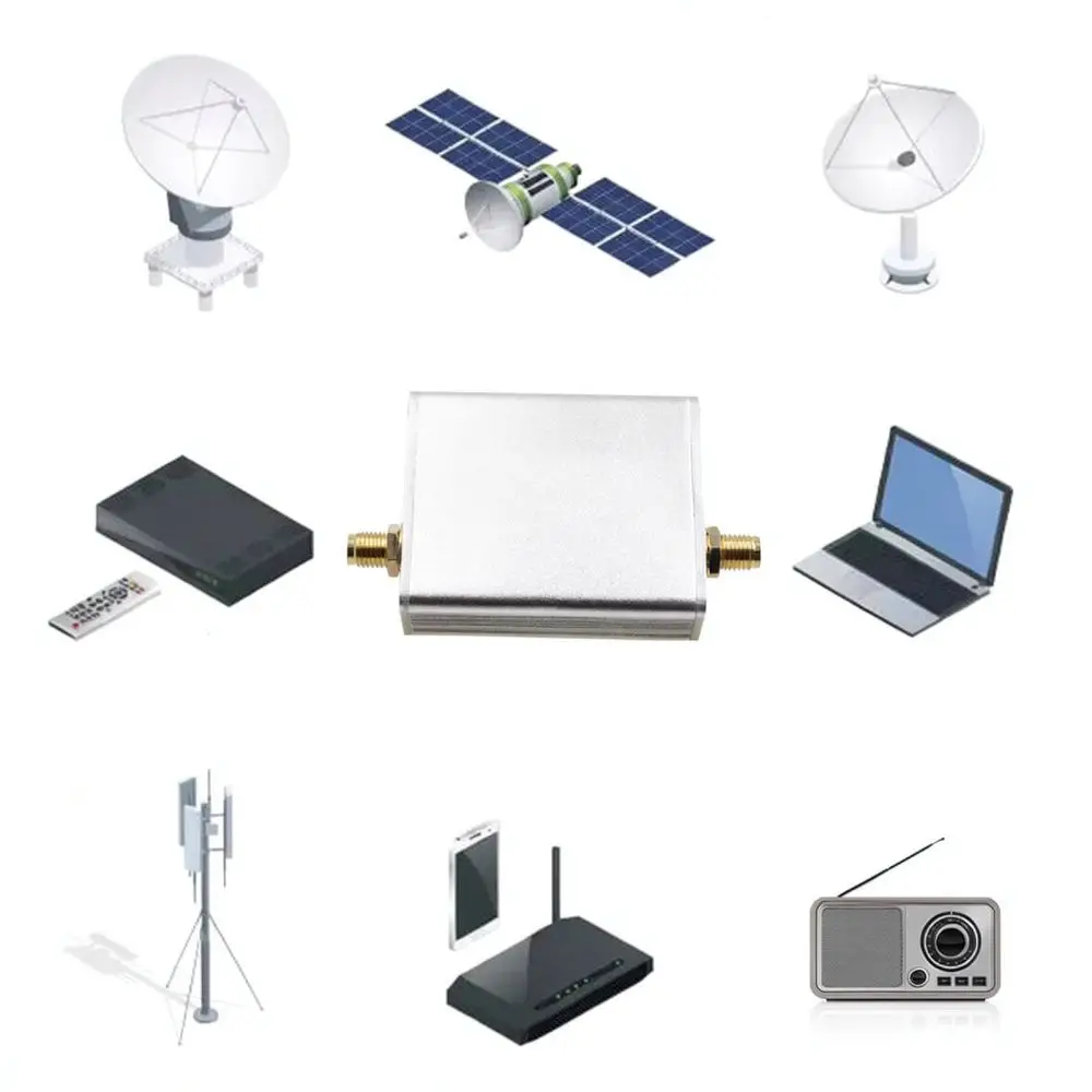 Wideband RF Low Noise Amplifier 20dB Gain HT004 100KHz To 6GHz Preamp For Laboratory Signal Measurement Electronics Components