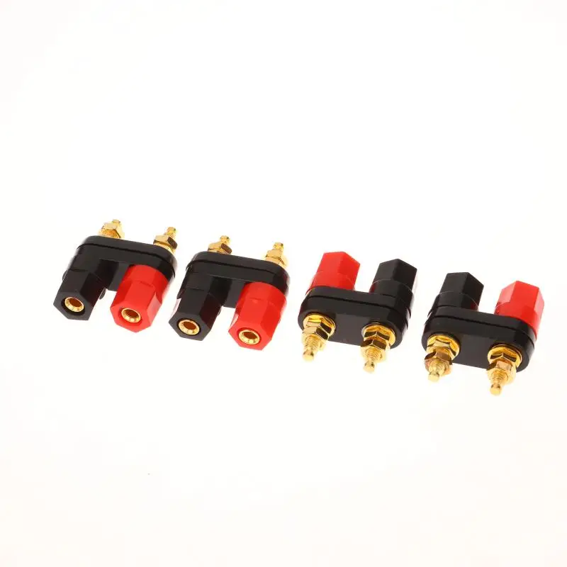 New 1/5Pcs Banana Plugs Couple Terminals Red Black Connector Amplifier Terminal Binding Post Banana Speaker Plug Jack