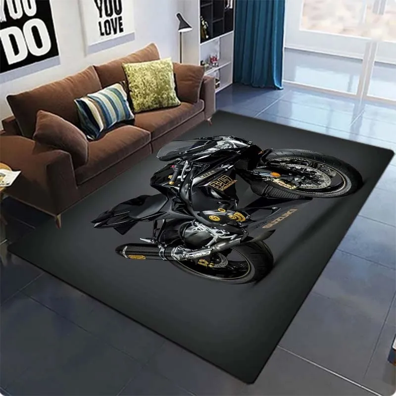 Motorcycle pattern carpet  decoration maison Soft bedroom sofa carpet rugs living room  home accessories