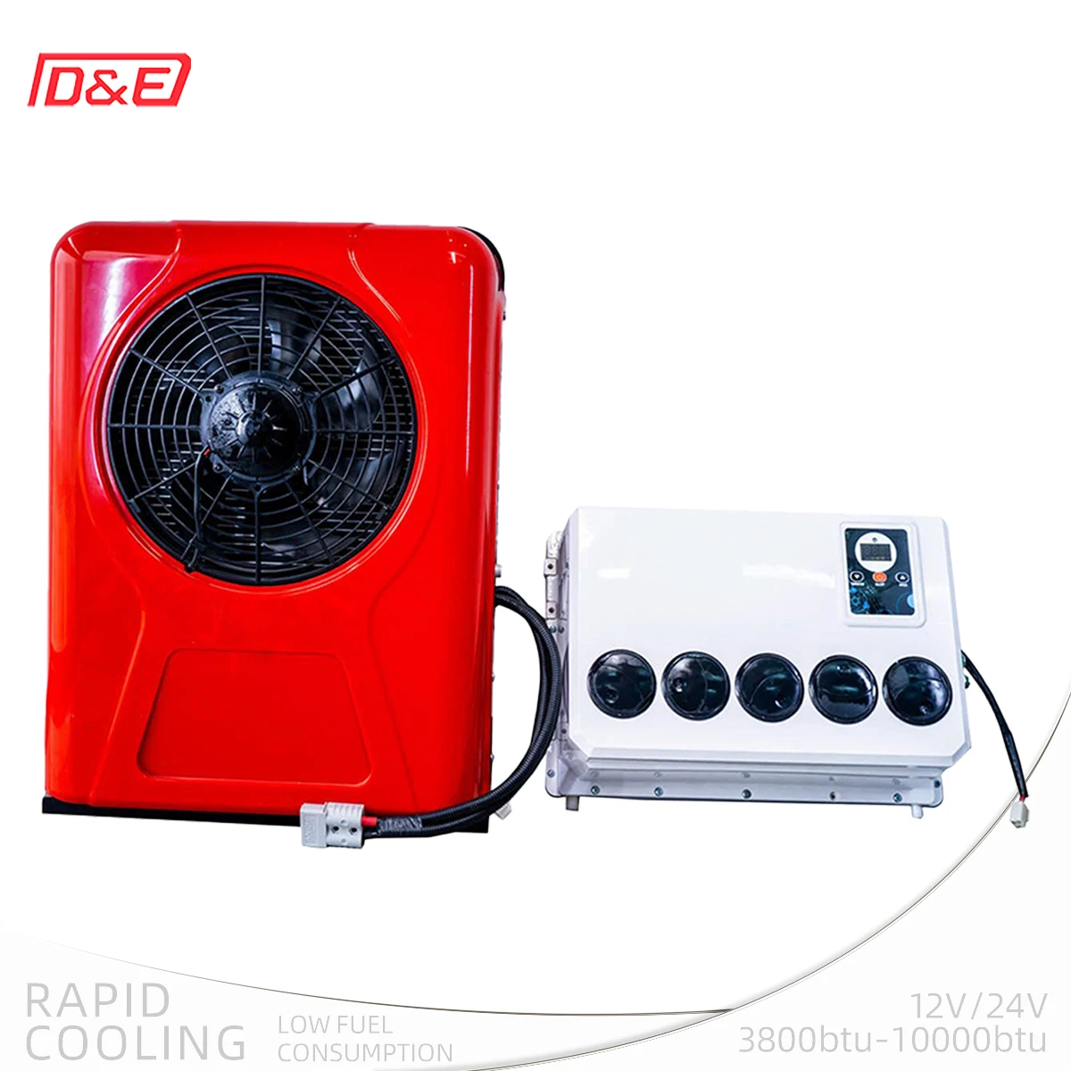 ระบบแยก12V 24V 12000 BTU AC เครื่องปรับอากาศรถคาราวาน RV รถกึ่งโดยสารรถประจำทาง