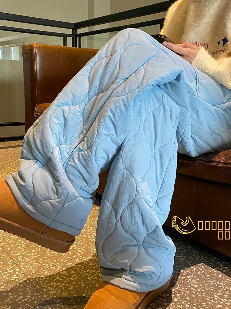 

Утепленные лыжные брюки Dopne с синим узором в виде тыквы, унисекс, осенне-зимние, теплые, из северо-восточного хлопка, американские, устойчивые к износу, для снега