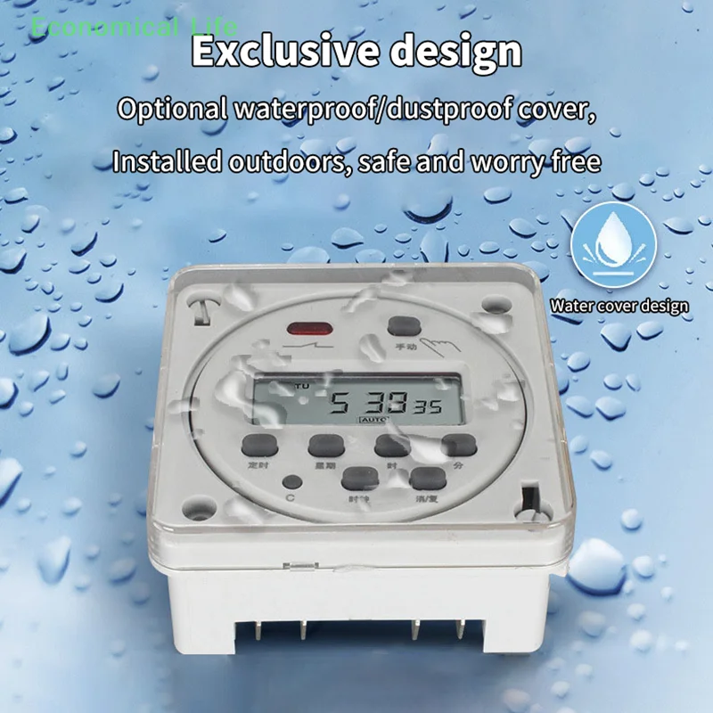 Programmable Time Relay CN101A\\CN102A Plastic Waterproof Cover Digital LCD Power Timer Switch Protection Cover