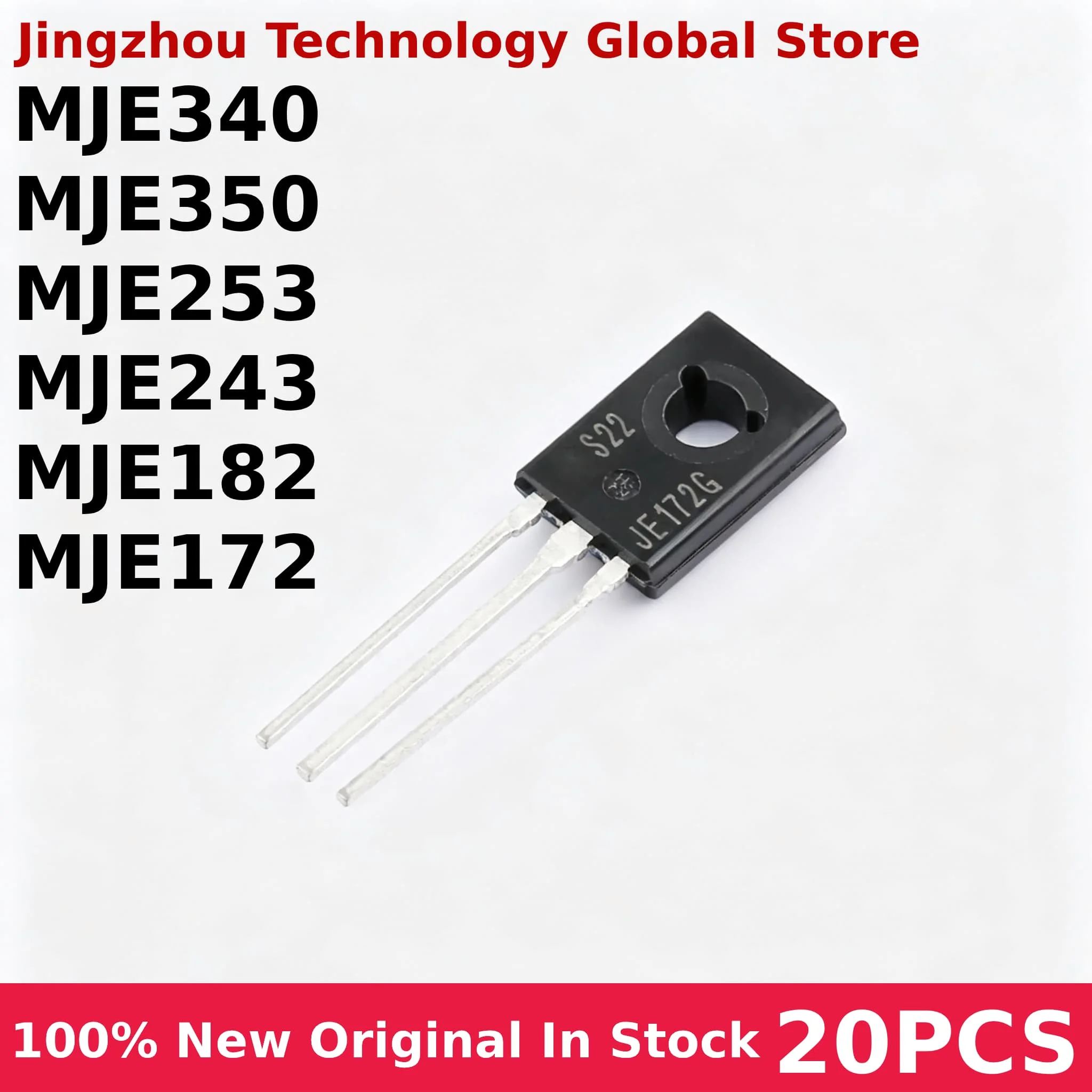 20PCS MJE340 MJE350 MJE253 MJE243 MJE172 MJE182 G TO-126 TO-225 IC 100% New Wholesale