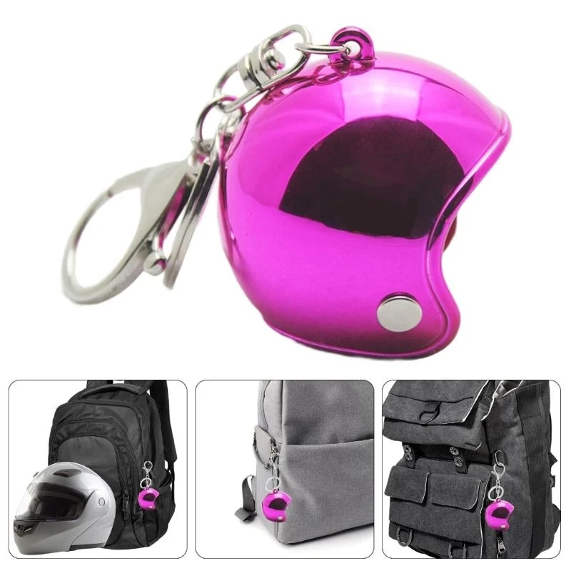 

Motorcycle Helmets Keychain Keyring Helmets Pendant Backpack Ornament Key Chain Pendant Decoration for Birthday H9EE