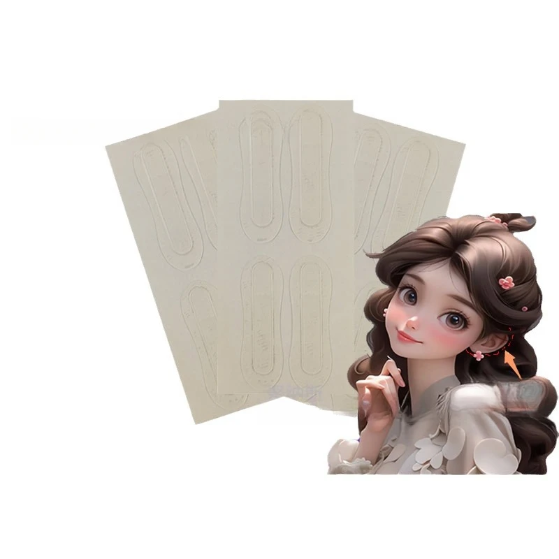 ​ ​ 18 folhas de maquiagem elfo correção de orelha adesivos autoadesivos suporte de orelha adesivos invisíveis em forma de orelha ​