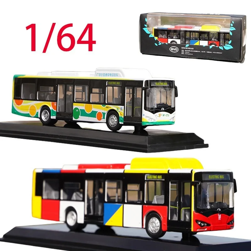 

Литой под давлением масштаб 1/64 BYD K8, электрический автобус, модель автобуса из сплава, игрушки для мальчиков, подарок BYD GAC, модель автобуса Гуанчжоу