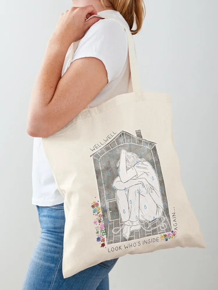 Inside again - full embroidery Tote Bag hand bag shopper bags Women's shopper bag