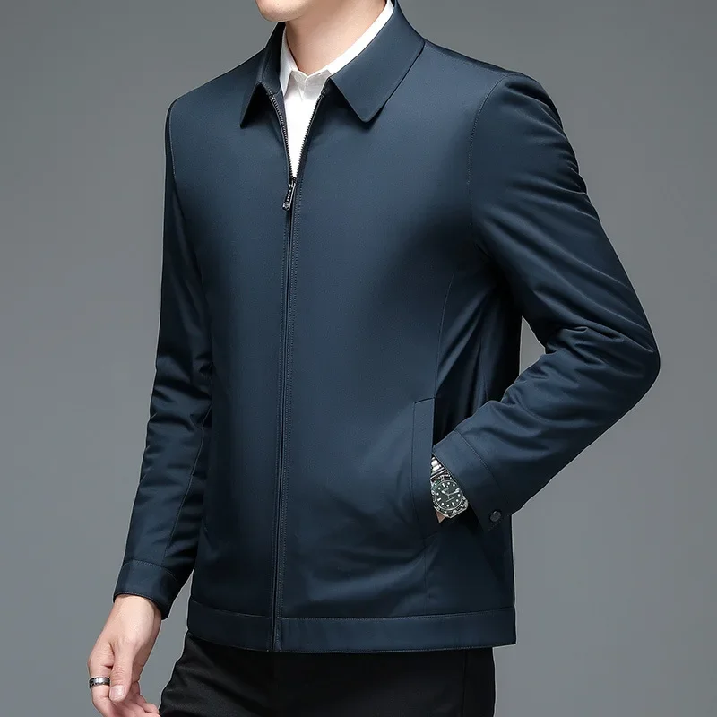 Winter Jacket Men Cotton Jacket Lapel Business Casual Jackets for Men Clothing Male Tops Autumn Clothes Ropa De Hombre FCY4561