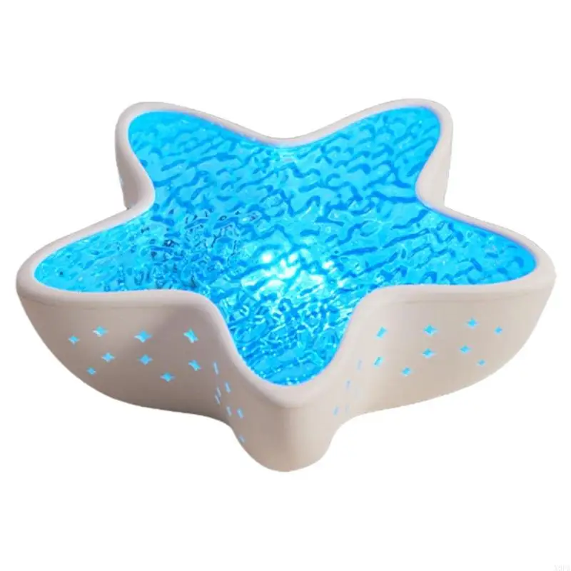 X9FA Dynamic Water Projection Star Night Light Creates Serenes Ocean Ambiances