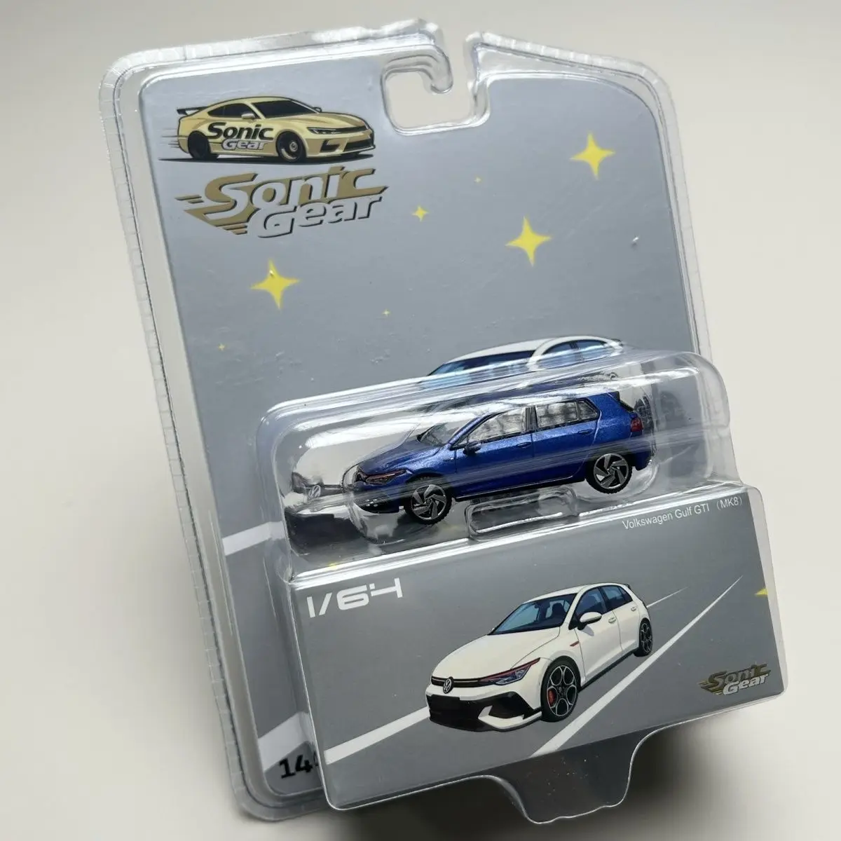 [In Stock] Sonic Gear 1/64 Mazda RX7 AE86 Golf GTI Honda JAZZ alloy car model, ideal for holiday gifts and collection pieces.
