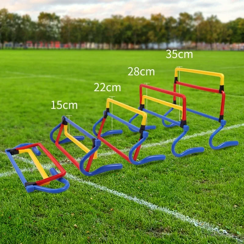 Football Training Hurdles Portable Sport Training Agility Hurdles Soccer Plyometric Speed Hurdle Foldable Adjustable Jumping Bar