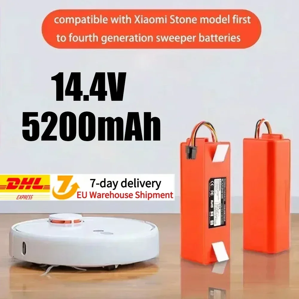 

14,4 В 12800 мАч Сменный аккумулятор для робота-пылесоса для Xiaomi Roborock S55 S60 S65 S50 S51 S5 1S 1ST MAX S6 Запчасти