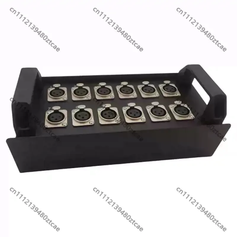12 Channel Stage Terminal Box, XLR & 6.35mm Audio Connection Panel