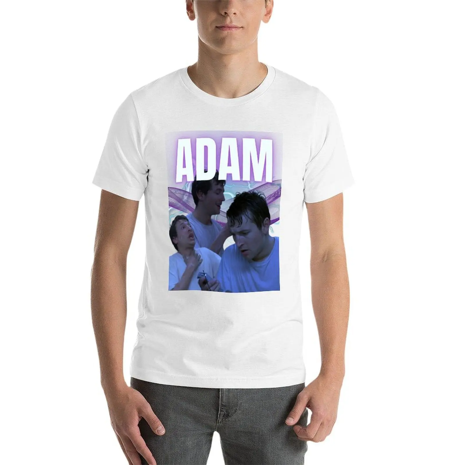 تي شيرت ADAM SAW X DESIGN تي شيرت رجالي فاخر تي شيرت جرافيك