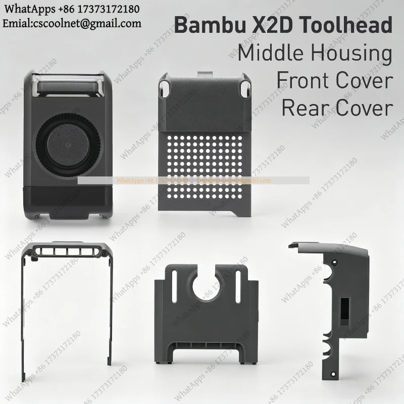 Bambu X2D Toolhead Middle Housing / Front Cover / Rear Cover 3D Printer Parts