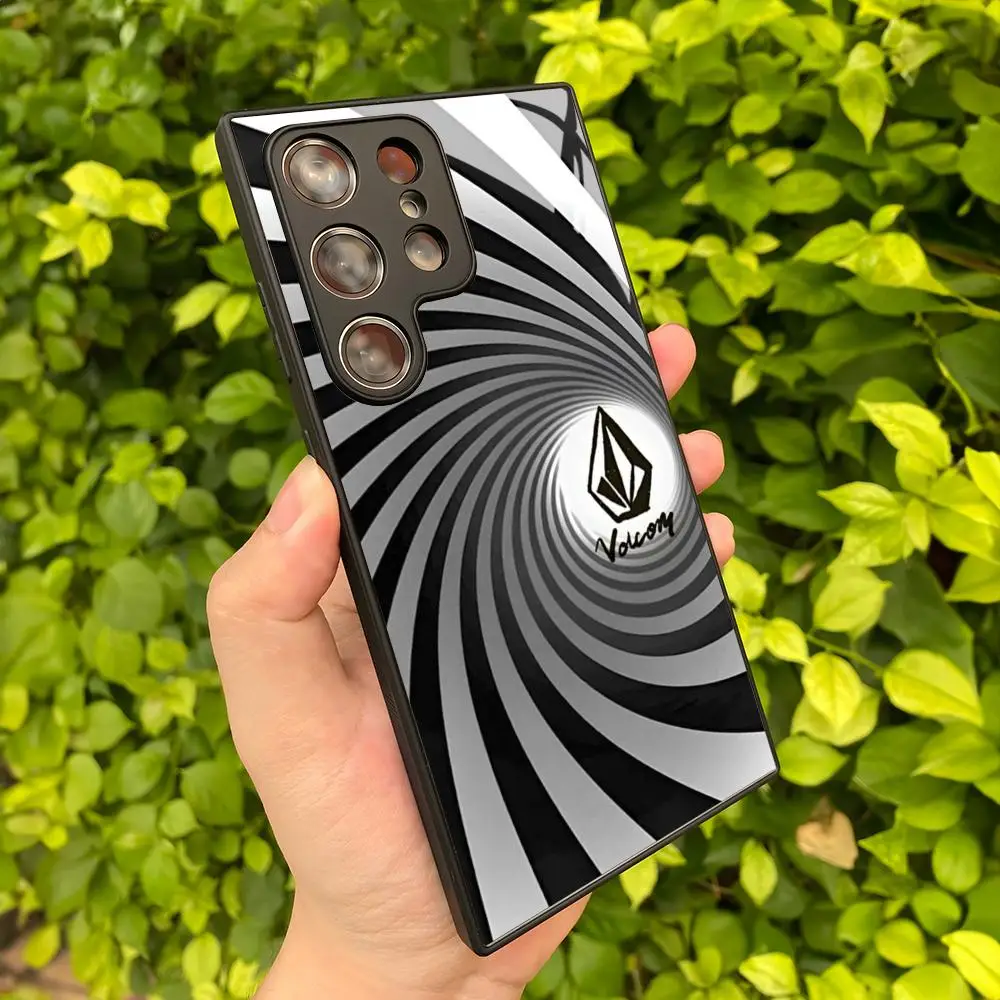 Fashion Volcom Phone Case for Samsung Galaxy S26 S25 Edge S24 S23 S22 S21 S20 Ultra Plus Fe Glass Cover