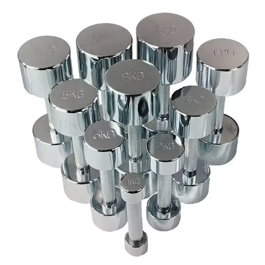 Dumbbell electroplating dumbbell 1-10KG pure steel small dumbbell set men and women dedicated