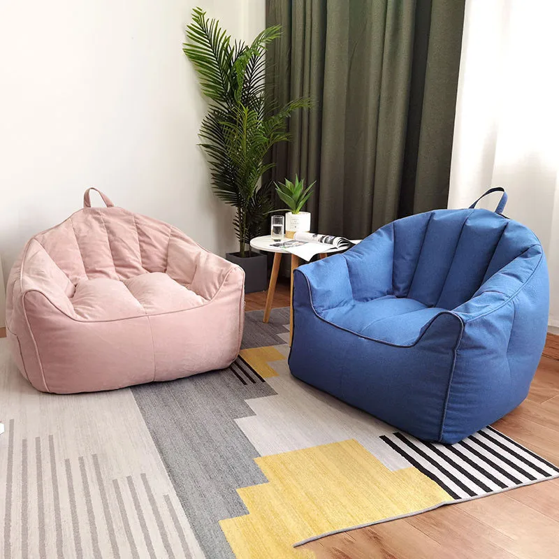 1pc Large Lazy Sofa Cover Without Filler Comfortable Lounger Seat Bean Bag Pouf Puff Couch Chair Cover For Living Room