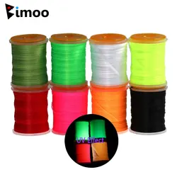 Bimoo 100Yard 200D 3/0 Strong & High Tension Thread Saltwater Bass Pike Flies Fly Tying Thread Fluorescent for #10 -2/0 Hooks