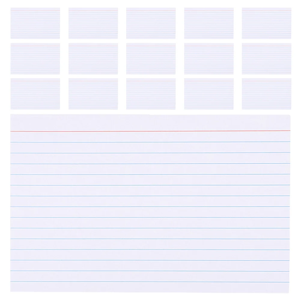 200pcs Index Cards Blank Notepads Ruled Writing Smooth For Study Flashcards Exam Prep Notes Organization Teachers Students