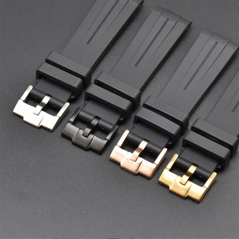 316 Stainless Steel Watch Clasp Pin Buckle 16mm 18mm 20mm 22mm 24mm Metal Clasp Watchband Repair Accessories Gold Silver image 4